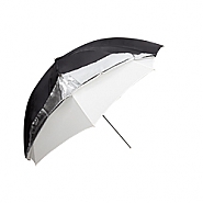 Umbrella 84cm silver/black