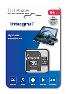 Integral 64GB V30 High Speed  MicroSDXC  100MB/s.