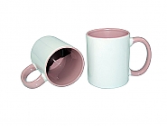 Mug 11oz, inside & handle Pink (12)