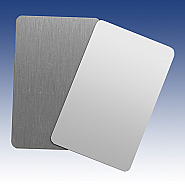 Aluminium visitekaartje zilver 85x54mm (10)