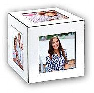 Acrylic white Cube 8,5x8,5cm (6pcs)
