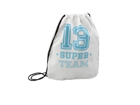 Sportbag white/Blue 32 x 40,5cm (10)