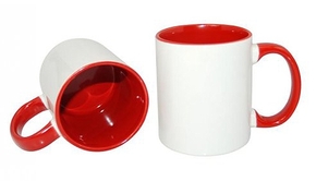 Mug 11oz, inside & handle Red (12)