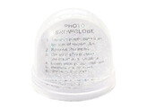 Photo Glitter Globe met lavendelglitters 8 5 x 9cm  12 