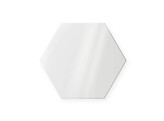 Chromaluxe Paneau photo avec pied Gloss White- Hexagon 165 9 x 190 5  5 