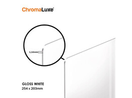 ChromaLuxe  Photo Panel gloss white Aluminium 25 4x20 3cm  10 