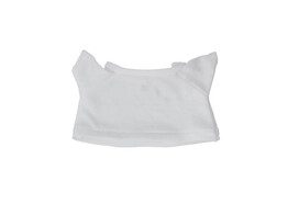 Blanco witte t-shirt voor 21cm knuffels  10 