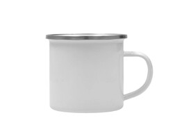 Mug Emaille in metal 12oz White  6 