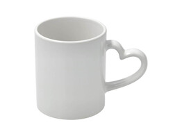 Mug 11oz  anse en forme de coeur  12 