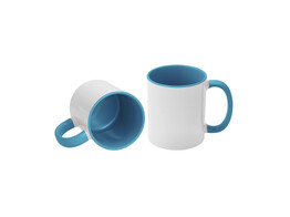 Mug 11oz  interieur   anse Bleu clair  12 