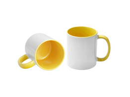 Mug 11oz  interieur   anse Jaune  12 