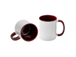 Mug 11oz  interieur   anse Bordeaux  12 