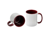 Mug 11oz  inside   handle Bordeaux  12 