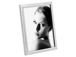 Shiny metal frame with glitter A1066Q white