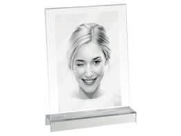 Acrylic frame with mirrored base A1663 silver