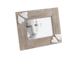 Wooden frame with resin hearts M888 13x18