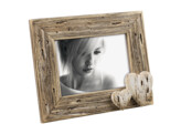 Beach wooden frame with hearts A1268P walnut 13x18  2 