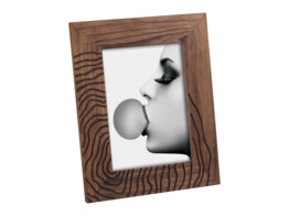 Engraved wooden frame A1744W 13x18 dark walnut  2 