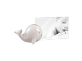 Baby acrylic frame with ceramic whale A1831C pink 10x15  3 