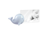 Baby acrylic frame with ceramic whale A1831F light blue 10x15  3 