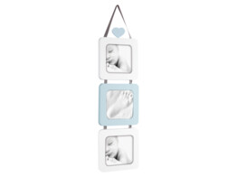 Wooden baby frame with handprint kit A1835F light blue