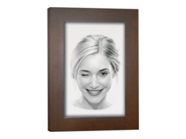 Wooden frame 670W dark brown