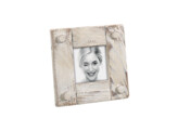 Recycled wooden frame A1772Q brushed white 10x10  2 