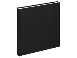 Design album Cloth linen cover 26x25cm black  2 