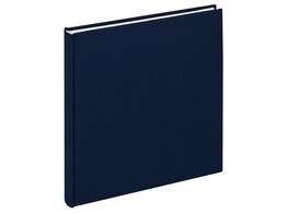 Design album Cloth linen cover 26x25cm dark blue  2 