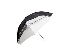 Umbrella 101cm silver/black