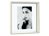 Solid wood frame A756 Q with double glass 10x15 white washed