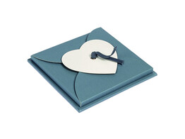 Fan-fold Insert  heart design  for 11 photos 10 x 10 cm  4 