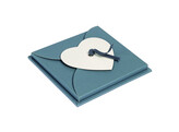 Fan-fold Insert  heart design  for 11 photos 10 x 10 cm  4 