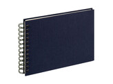 Spiraalalbum Cloth linen cover  23x17 cm Dark Blue  2 