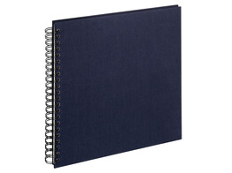 Spiraalalbum Cloth linen cover 30x30 cm Dark Blue  2 