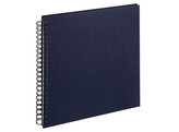 Spiraalalbum Cloth linen cover 30x30 cm Dark Blue  2 