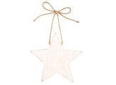 Wooden star large white  6 