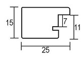 Houten kader Top Pro 10x10 white  4 