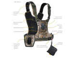 Cotton Carrier Camera Harness voor 1 camera   1 verrekijker Camo