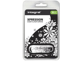 Integral 8GB Xpression USB Flash Drive Flowers