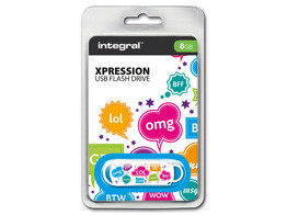 Integral 8GB Xpression USB Flash Drive Text