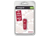 Integral 8GB Xpression USB Flash Drive Keep Calm Red