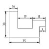 Bakkader 90A 20x20 wit