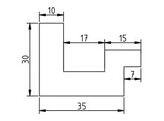 Bakkader 90A 20x20 wit