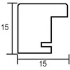 Houten kader Top Pro S 40x40 silver  2 