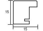 Houten kader Top Pro S 40x40 silver  2 