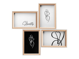 Silhouette wooden multi  frame 4x10x15 nature  2 